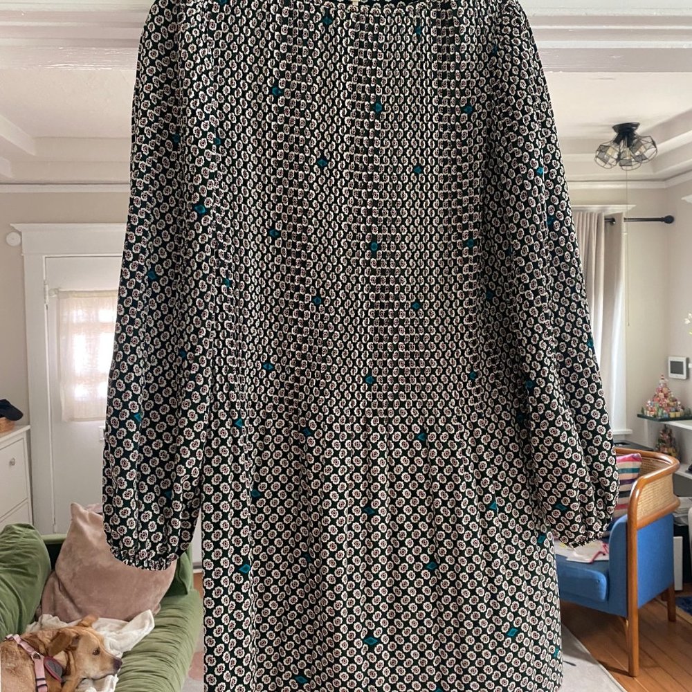Maje pleated shift dress